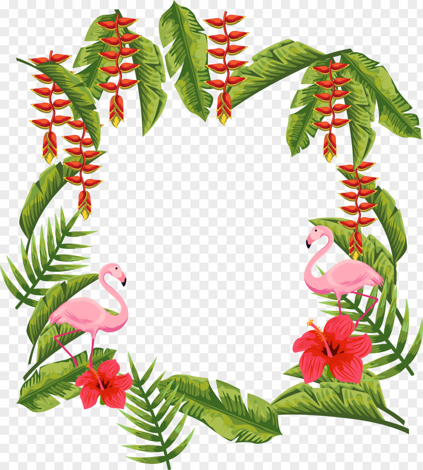 Banana Leaf String Red Border Download Computer File PNG