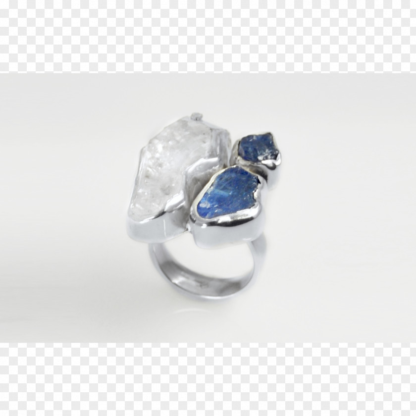 Sapphire Silver Crystal Body Jewellery PNG
