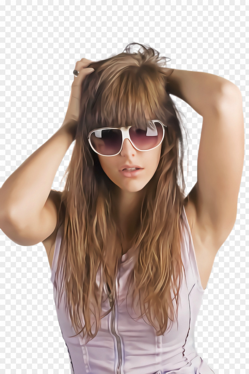 Hair Coloring Long Glasses PNG