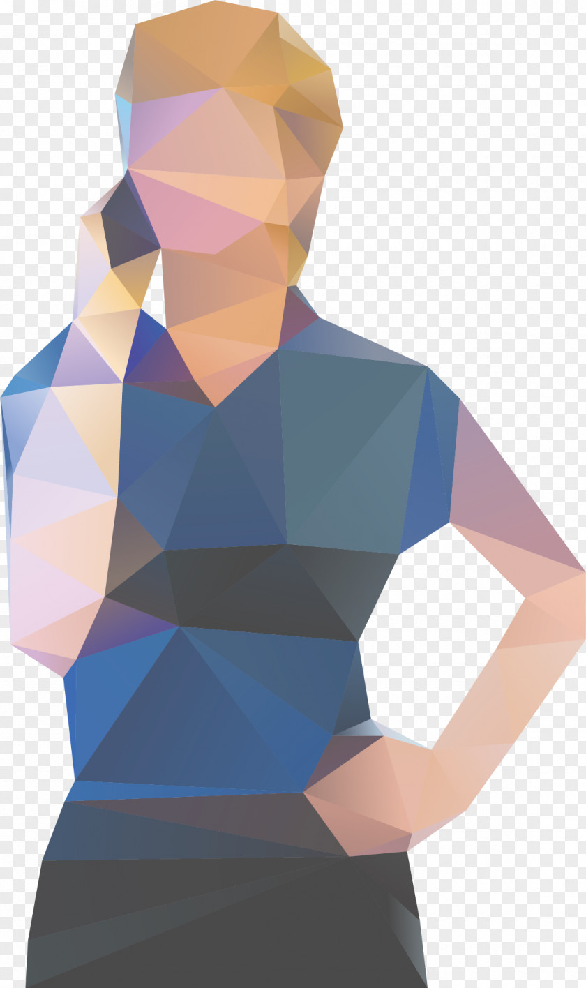 Vector Calls For Fashionable Women Geometry Illustration PNG