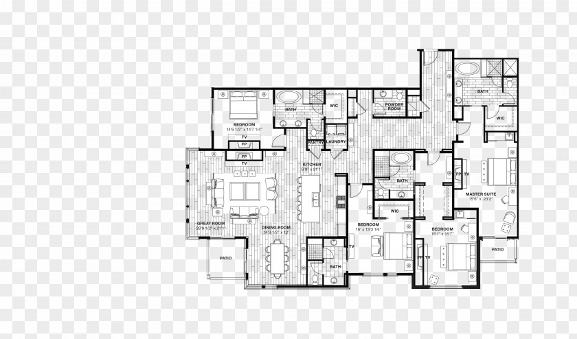 Condominium Floor Plan Site Drawing PNG