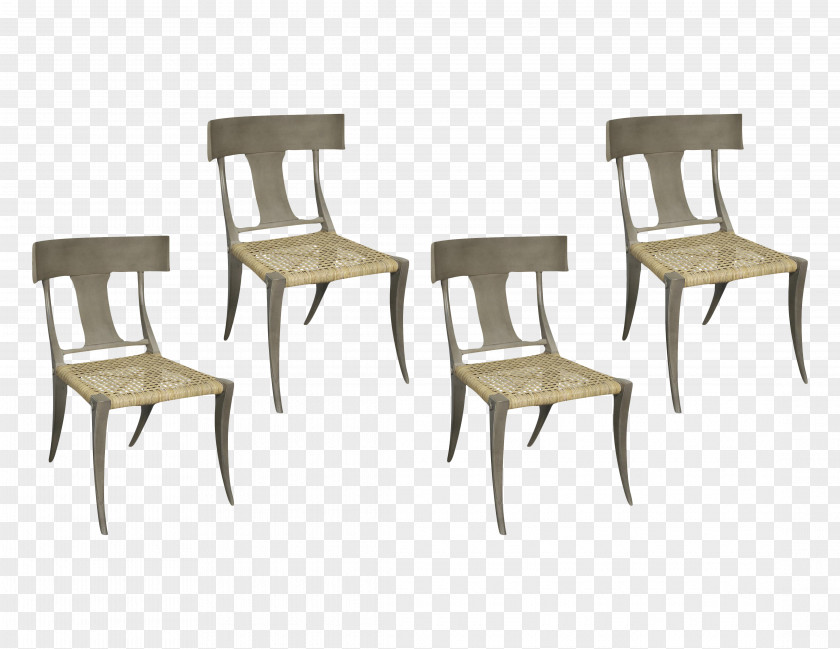 Mahogany Chair Table Klismos Dining Room Furniture PNG