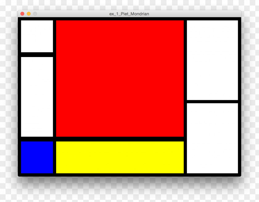 Painting Broadway Boogie-Woogie Composition B (No.II) With Red C Yellow-Red-Blue PNG