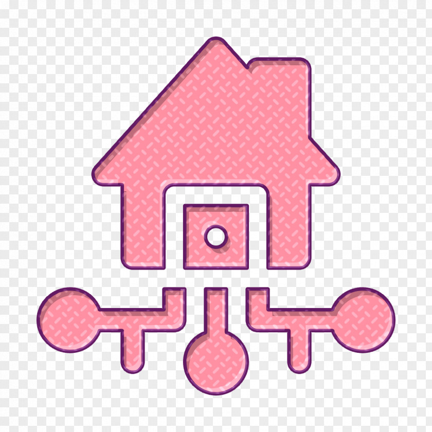 Smart House Icon Artificial Intelligence Chip PNG