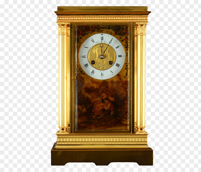 Antique Solvang Antiques Floor & Grandfather Clocks Bracket Clock PNG