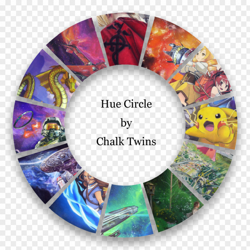 Chalk Circle Color Wheel Drawing Fan Art PNG