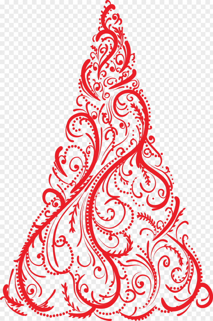 Creative Christmas Tree Red Vector Santa Claus Ornament PNG