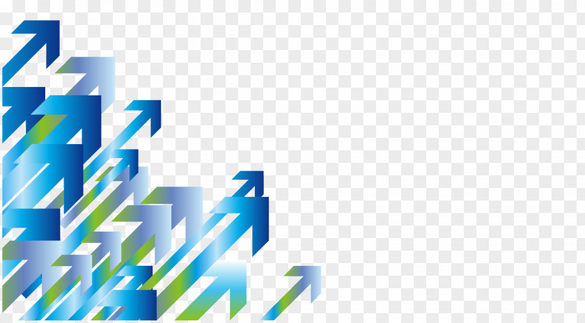 Arrow Gradation Pattern Blue Wallpaper PNG