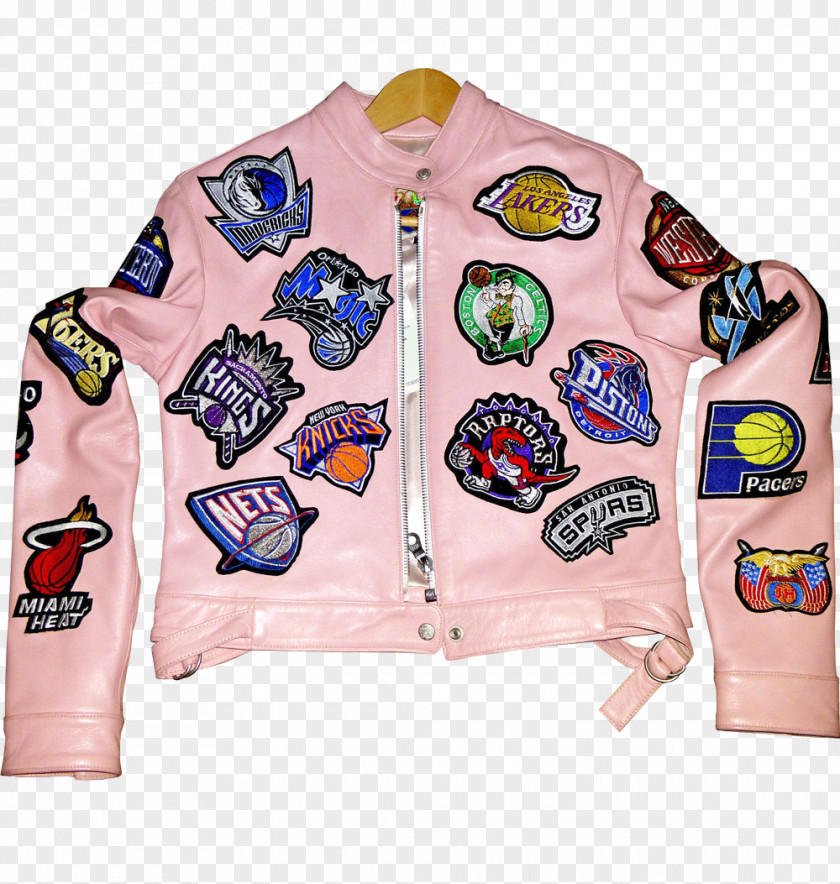 Chicago Bulls Warm Up NBA Leather Jacket T-shirt Sleeve PNG