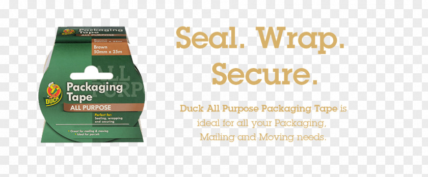 Corrugated Tape Adhesive Duck Box-sealing Brand PNG