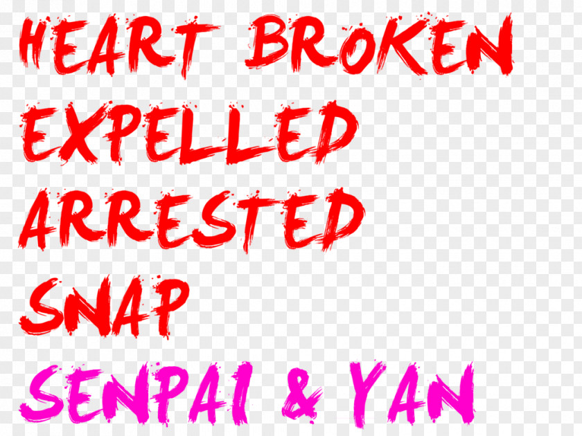 Heart Puzzle Typography Yandere Simulator Typeface Em Font PNG