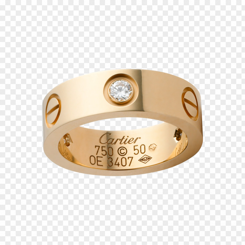 Hermes Cartier Ring Love Bracelet Diamond Colored Gold PNG