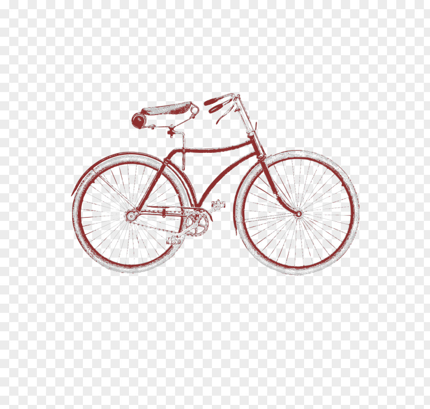 Vintage Bicycle Cycling Art Bike Clip PNG