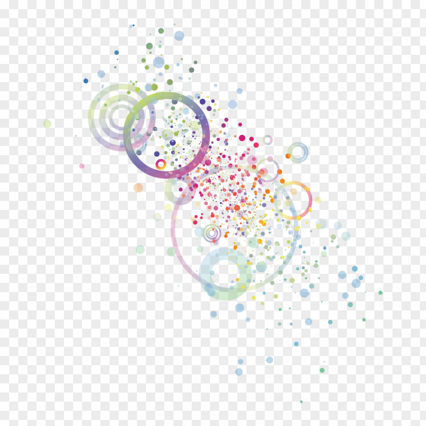 Circle And Dot Graphic Design Pattern PNG