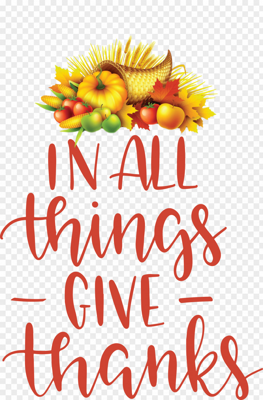 Give Thanks Thanksgiving PNG