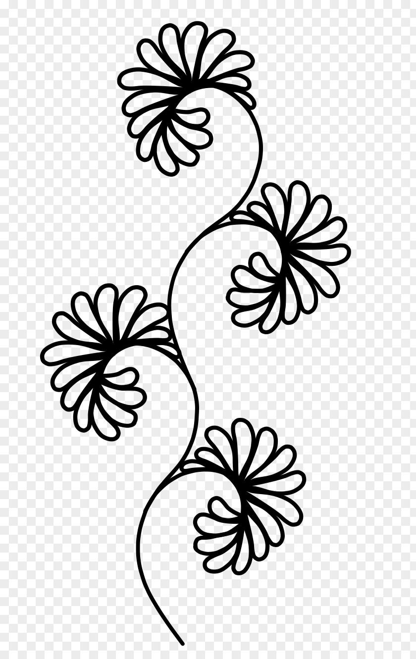 Hibiscus Herbaceous Plant Flower Line Art PNG