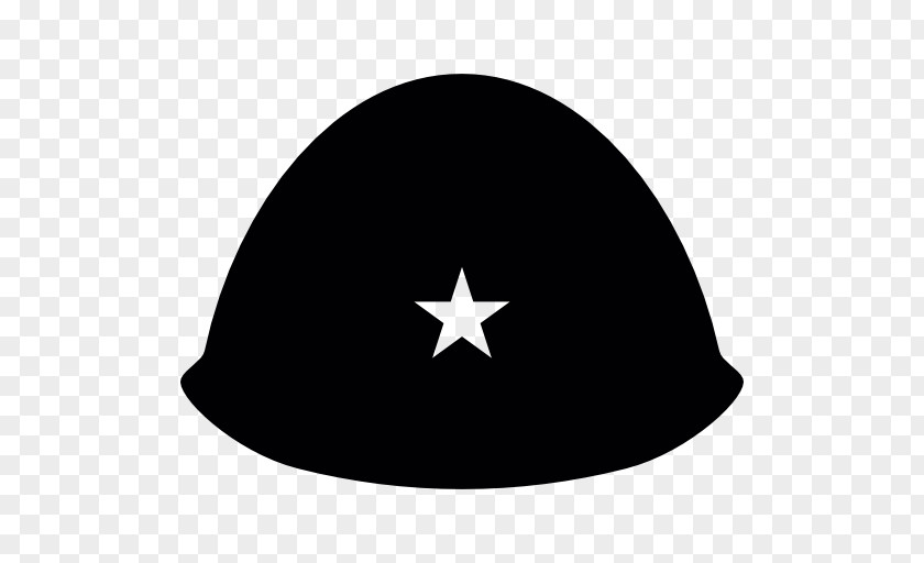 Military Helmet Hat Symbol Black M PNG