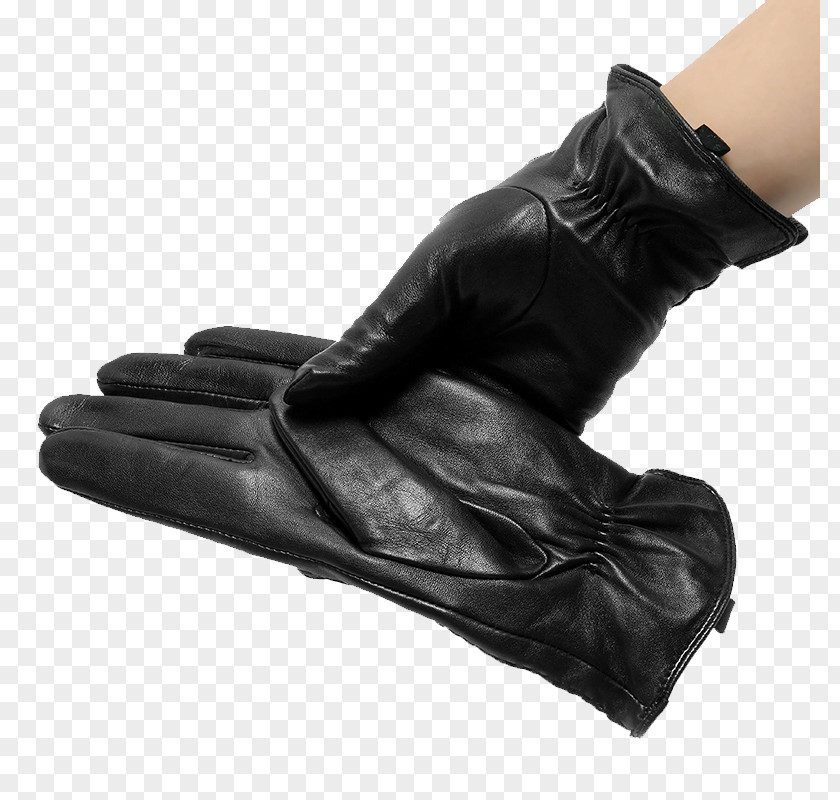 Ms. Gloves Evening Glove Leather Velvet PNG