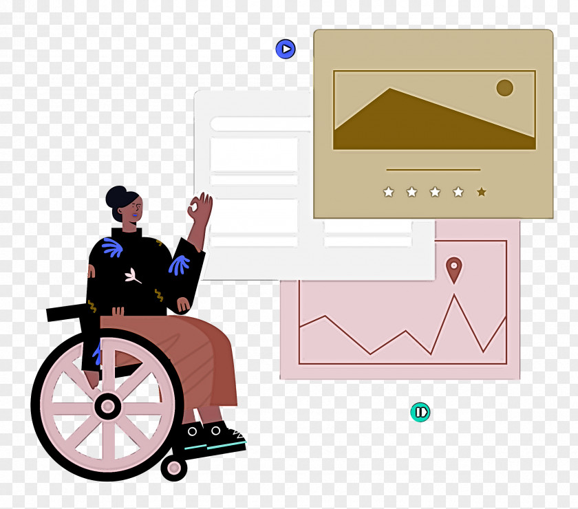 Wheel Chair People PNG