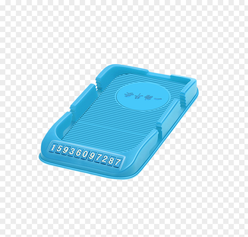 Blue Slip Phone Holder Car Telephone Perfume PNG