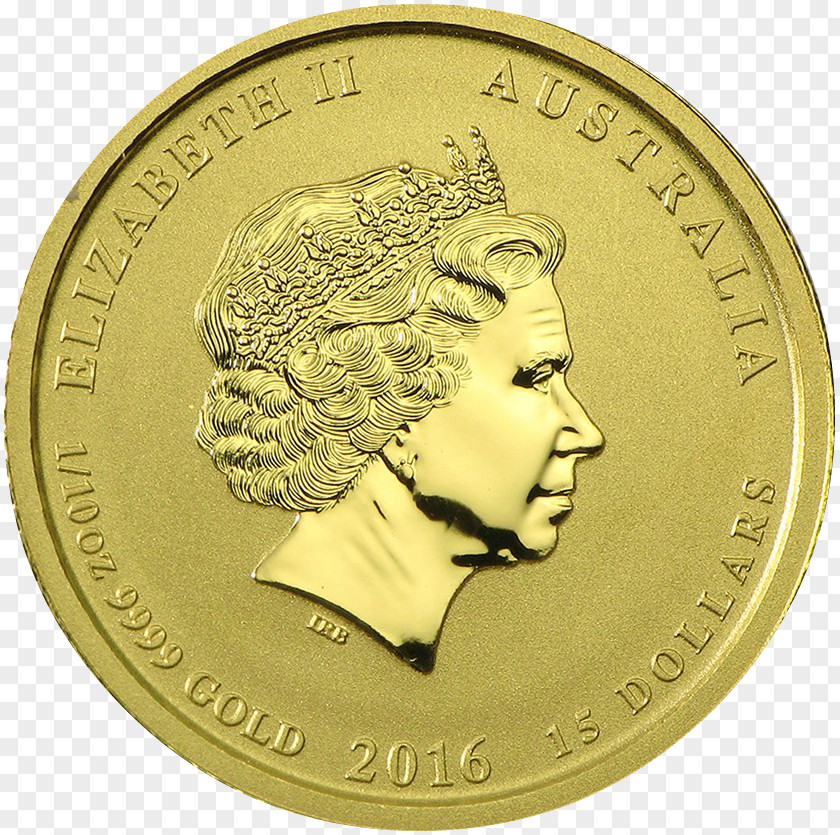 Coin Gold Perth Mint Australian Nugget PNG