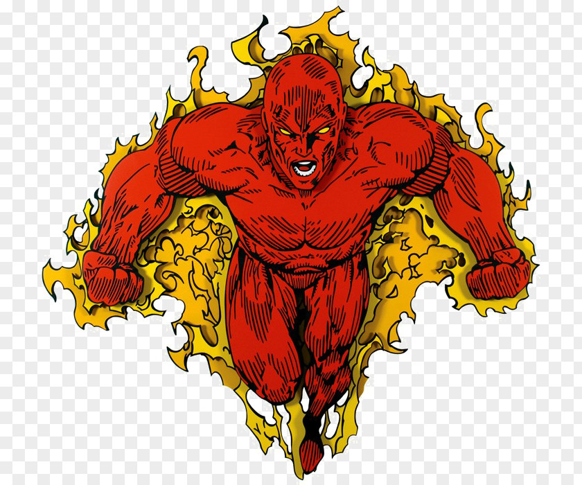 Human Torch Marvel Database Project Drawing PNG