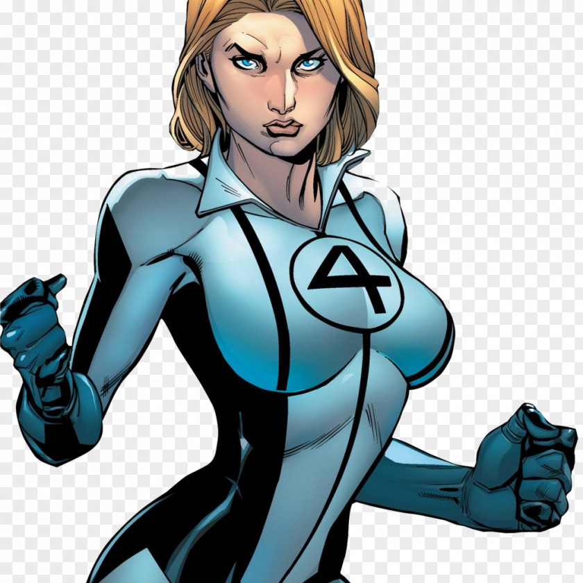 Human Torch Susan Storm Fantastic Four Superhero Image PNG