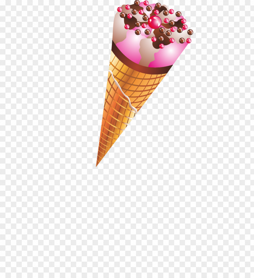 Taro Cones Ice Cream Cone Pop Euclidean Vector Waffle PNG