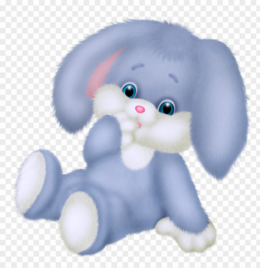 Cute Blue Bunny Clipart Picture Rabbit Clip Art PNG