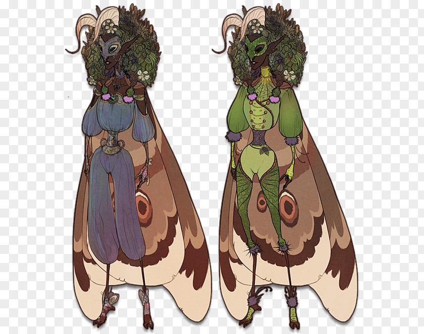 Insect Pollinator Costume Design Cartoon PNG