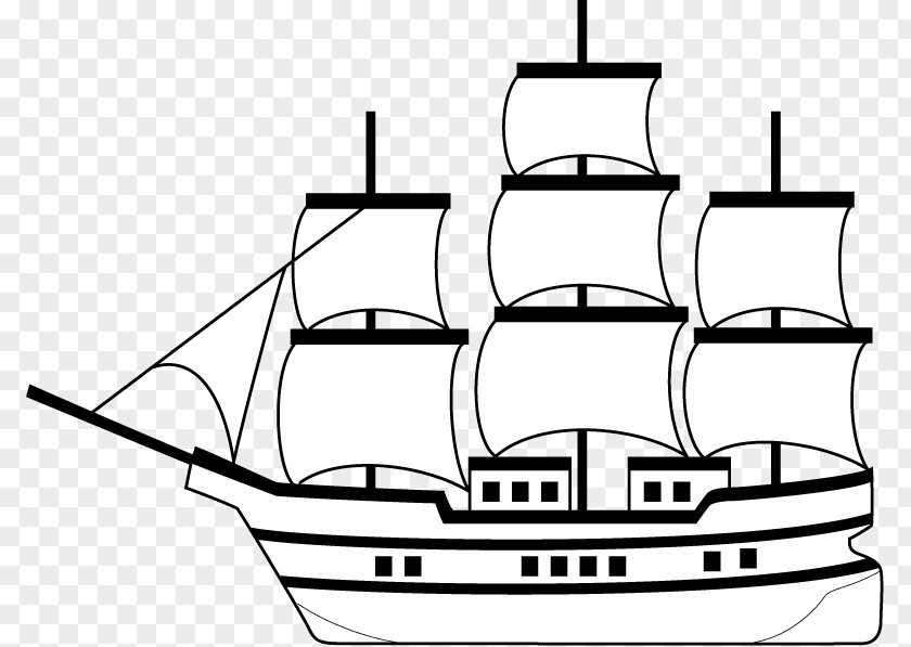 Trade Clipart Caravel Ship Boat Drawing Clip Art PNG