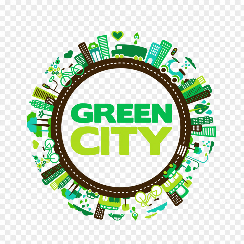 Vector Green Building Decorative Pattern City Royalty-free Illustration PNG
