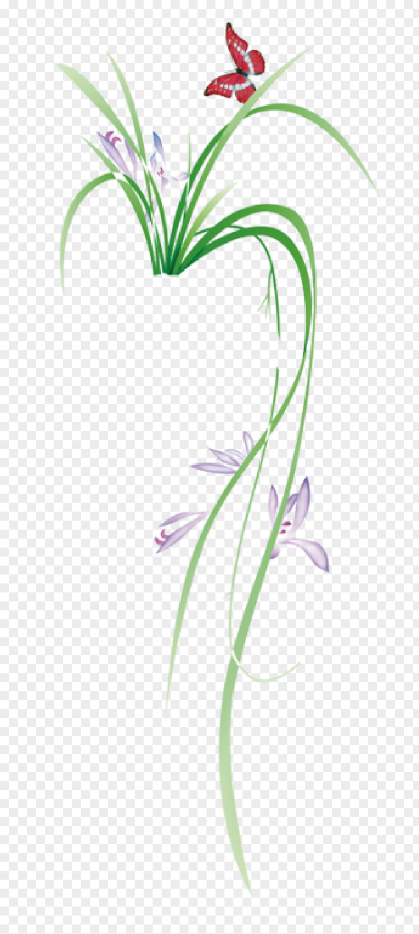 Fresh Wind Hand Painted Green Grass Designer PNG