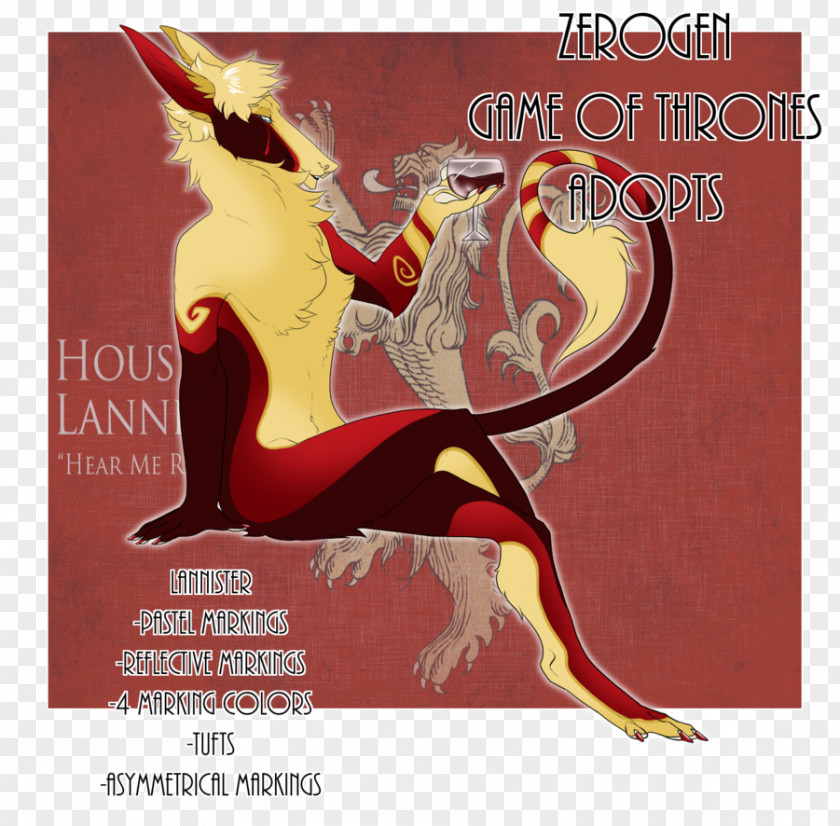 House Lannister Album Cover Poster PNG