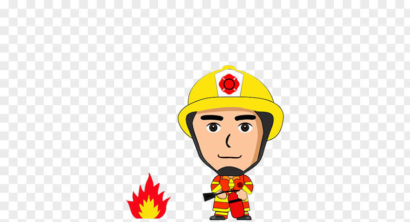 Little Fireman Firefighter Fire Engine Department PNG