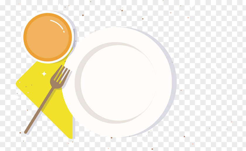 Vector Circular Plate Knife And Fork Meal Icon PNG
