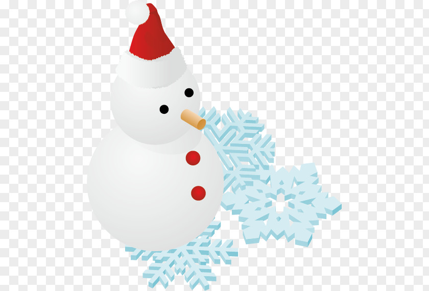 Vector Snowman Decoration Christmas Ornament Illustration PNG