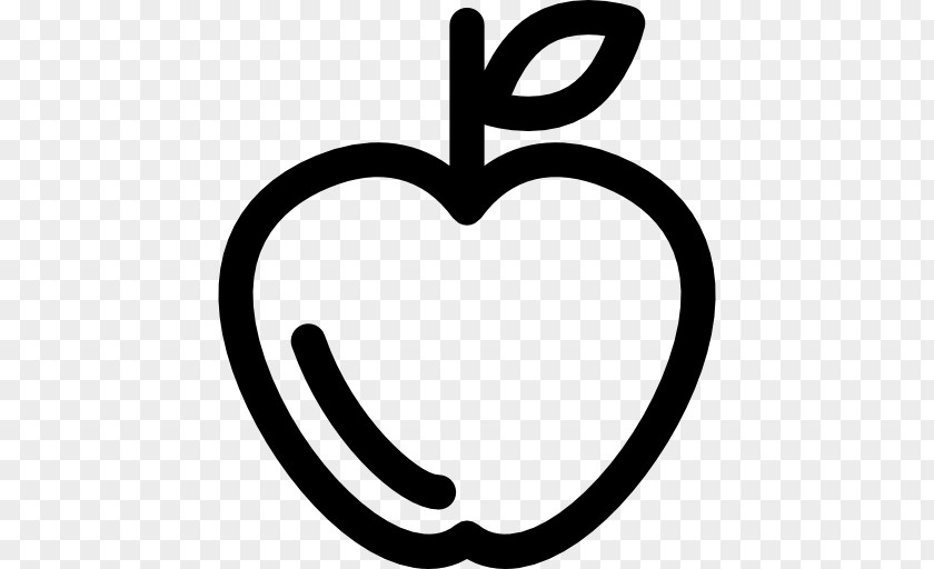Apple Drawing Outline PNG
