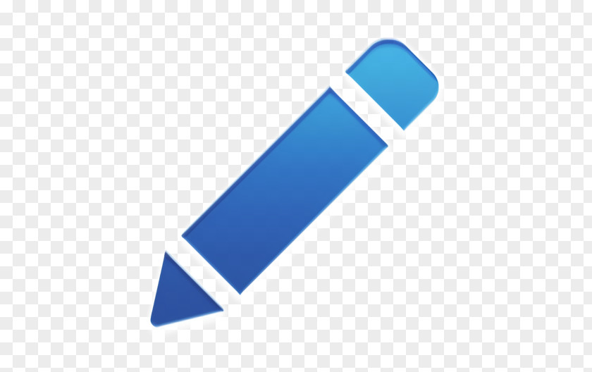 Electric Blue Azure Edit Icon PNG