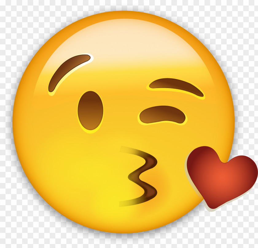 Emoji Love Kiss Emoticon Text Messaging PNG