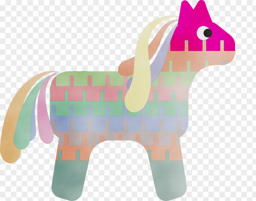 Horse Stuffed Toy Pink M Pattern Science PNG
