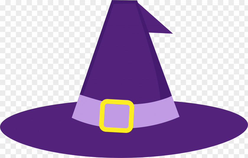 Purple Witch Hat Halloween Candy Corn Clip Art PNG