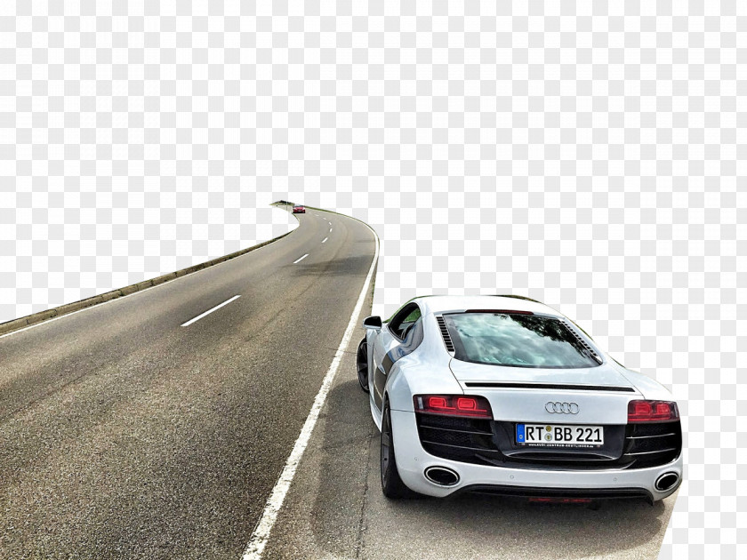 Audi Sport White Cement Road Car Icon PNG