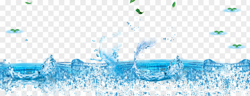 Blue Wave Spray Water Drop PNG