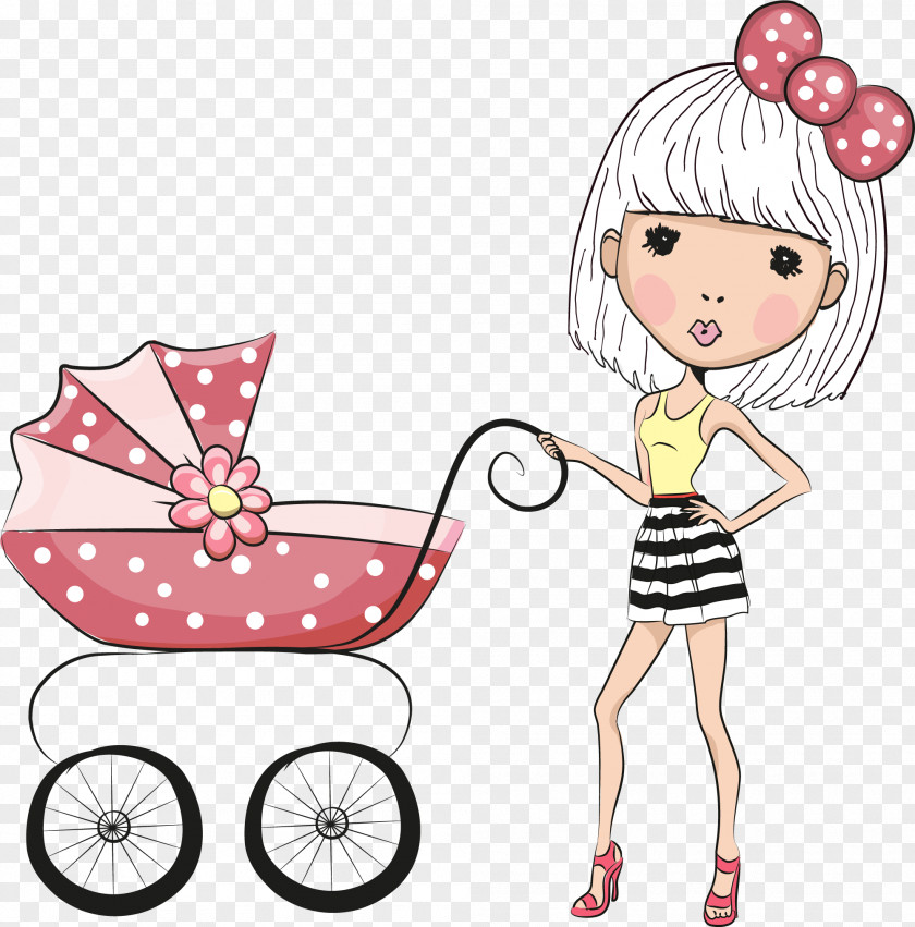 Cartoon Character Woman Infant Stock Photography Royalty-free PNG