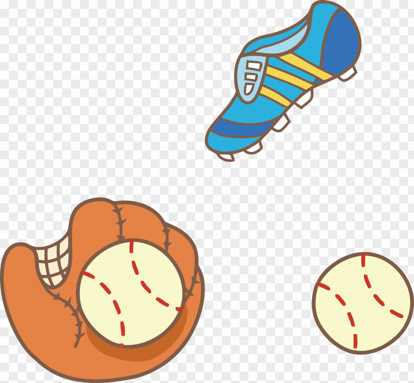 Vector Illustration Baseball Glove PNG