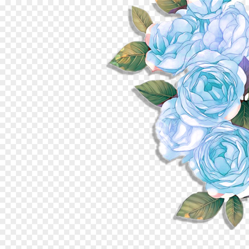 Blue Flowers Rose Garden Roses Floral Design Flower PNG