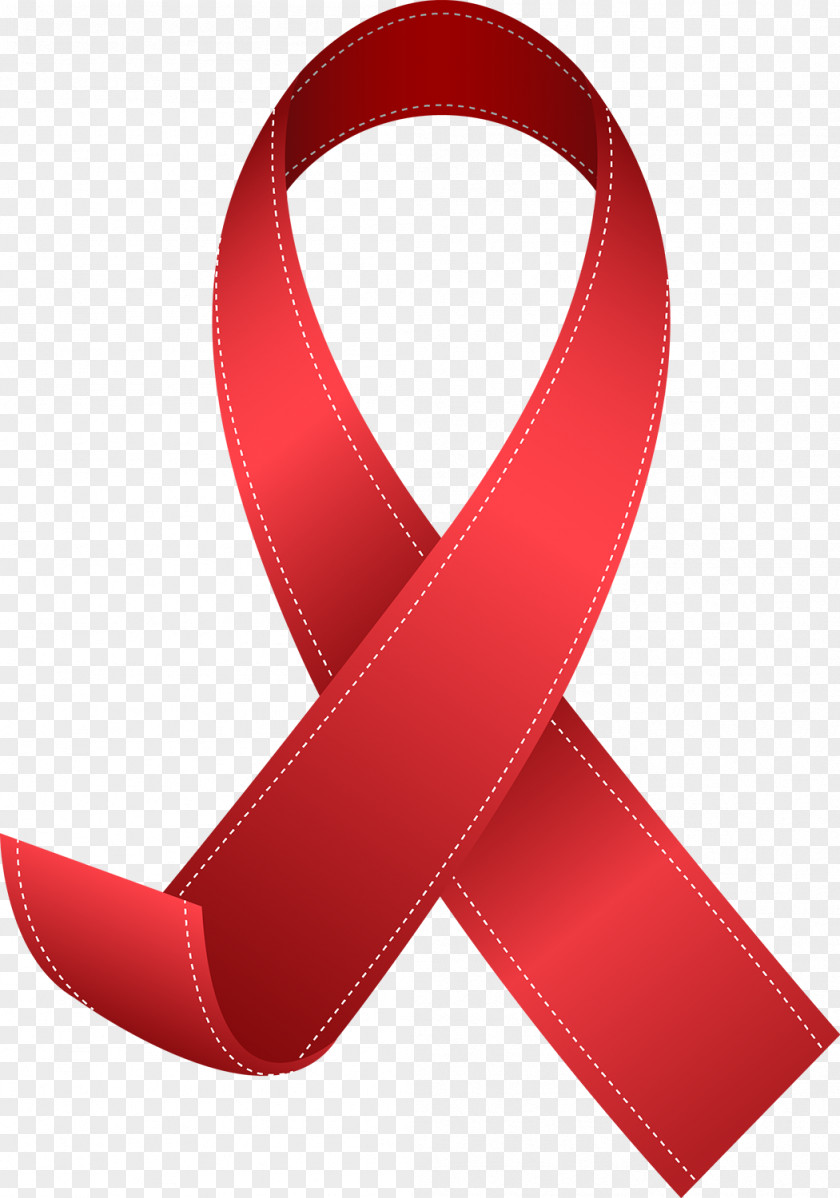 Cute World AIDS Day Red Ribbon Vector HIV Infection PNG