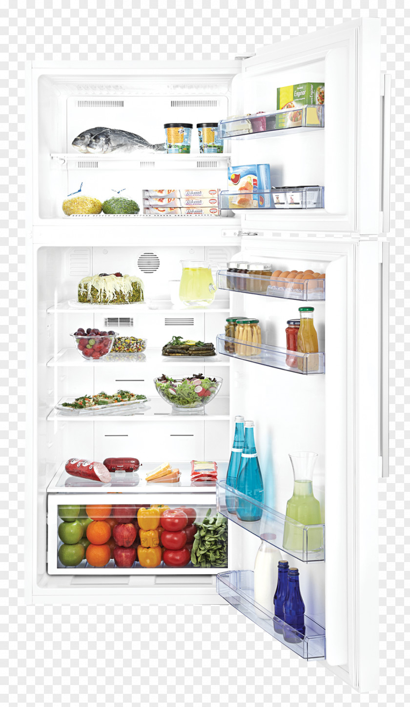 Double Door Refrigerator Frozen Food PNG