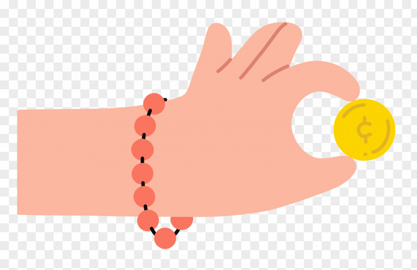 Hand Pinching Coin PNG